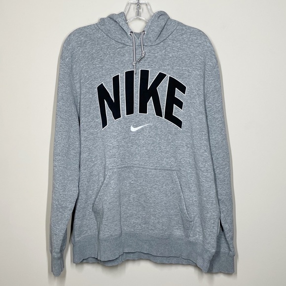 Nike Pullover Hoodie Sweatshirt Spellout Swoosh XL - Picture 1 of 4